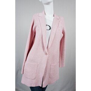 TALBOTS PINK CARDIGAN Open Sweater Blazer Size M
